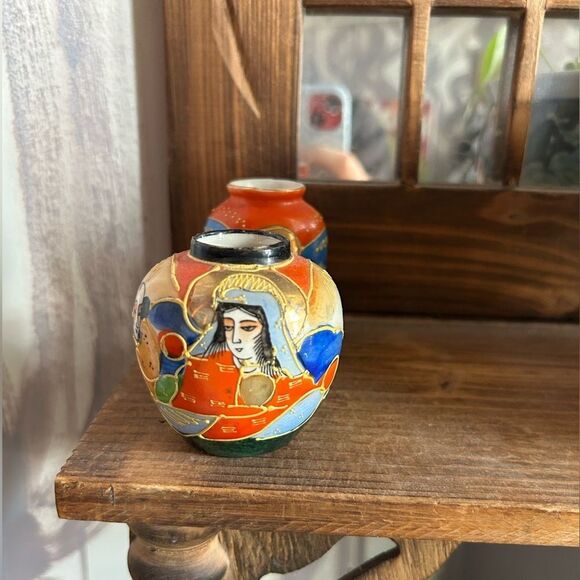 3 Small Satsuma Vases - Made In Japan - - Picture 13 of 16